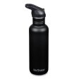 Drikkedunk med suger�r & sportsl�g - 800 ml - Black