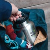 Klean Kanteen TKWide Stainless steel bottle with Loop Cap Sort Skruelåg