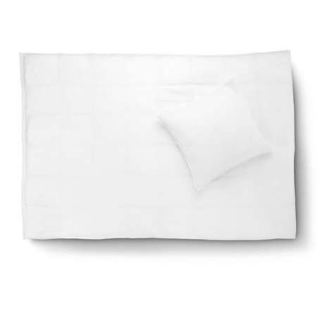 Se Økologisk sengetøj - Polar Bear White - 140 x 220 cm. hos Økofamilien