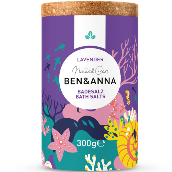 Badesalt med middelhavssalt og lavendel Ben&Anna 300g