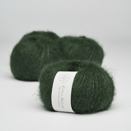 Krea Deluxe Silk Mohair i farven Armygrøn 36