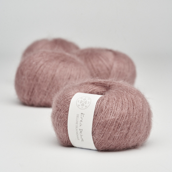 Krea Deluxe Silk Mohair i farven Mørk Støvet Rosa 16