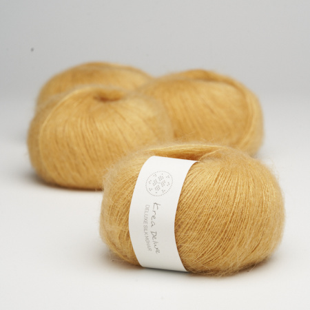 Krea Deluxe Silk Mohair i farven Mørkegul 06