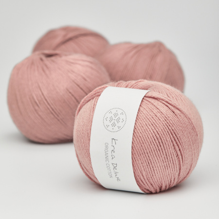 Krea Deluxe Økologisk Bomuldsgarn 50g Organic Cotton 10 Varm Rosa