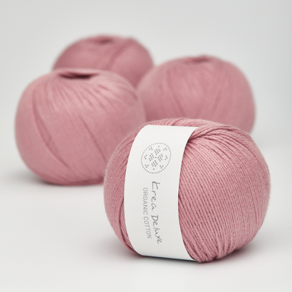 Krea Deluxe Økologisk Bomuldsgarn 50g Organic Cotton 13 Lys Pink