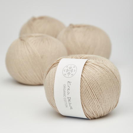 Krea Deluxe Økologisk Bomuldsgarn 50g Organic Cotton 46 Sand