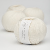 Krea Deluxe Økologisk Merino Uldgarn 50g Organic Wool 1 01 Naturhvid