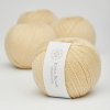 Krea Deluxe Økologisk Merino Uldgarn 50g Organic Wool 1 04 Lysegul