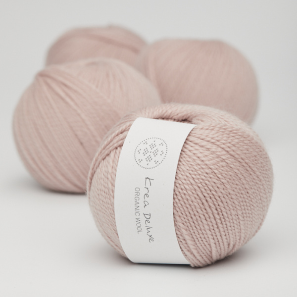 Krea Deluxe Økologisk Merino Uldgarn 50g Organic Wool 1 07 Pudder