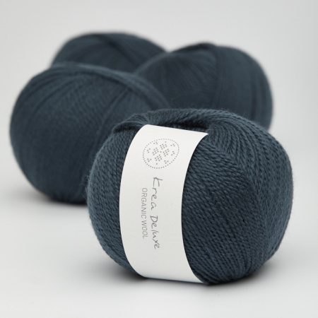 Krea Deluxe Økologisk Merino Uldgarn 50g Organic Wool 1 27 Marineblå