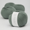 Krea Deluxe Økologisk Merino Uldgarn 50g Organic Wool 1 33 Støvet Grøn